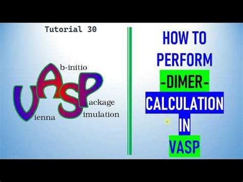 THE DIMER METHOD — Transition State Tools for VASP.